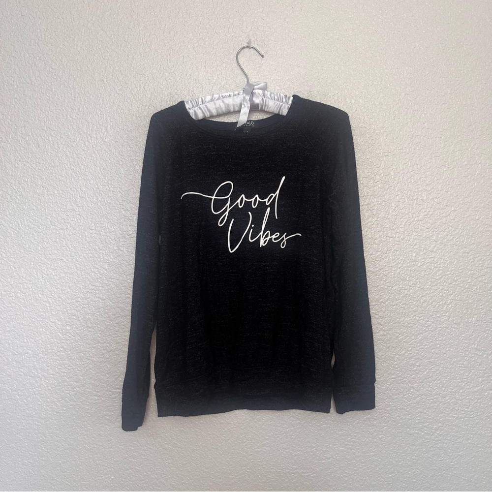 Buffalo David Bitton Black 'Good Vibes' Women's Sweater